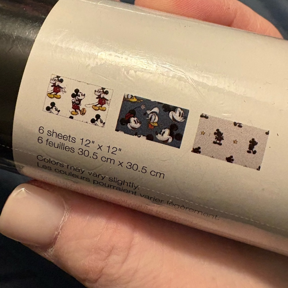 Cricut NWOT Disney Removable Matte Premium Vinyl Sample Bundle of 5 MSRP $17ea - Picture 11 of 12